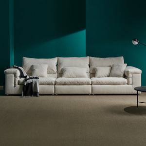 [네스룸]비앙코 구스 패브릭 모듈 4인 일자형 소파