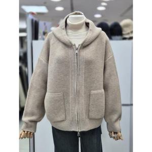 밀스튜디오 세이브존04 오버핏 후드 니트집업 LQBZPS105