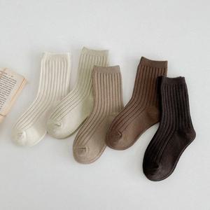 [우주아이]초콜릿골지 양말 5켤레세트 /유아 아동 남녀공용 양말