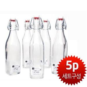 보르미올리 스윙 보틀 500ml 5p 더치커피 시럽 오일병 카페