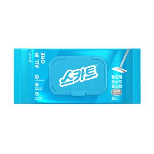 [유한킴벌리]스카트 물걸레청소포 올인원 표준형 25매