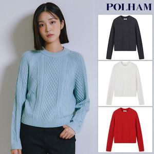 폴햄  여성 피셔맨 풀오버 니트(PHE4ER2480)