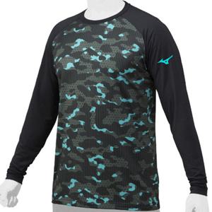 [미즈노]미즈노 야구 기모 긴팔 언더셔츠 12XA1P8509BK [검] D21