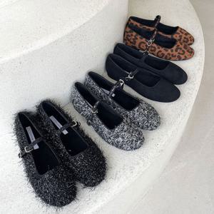 여성 4컬러 기모 스웨이드 메리제인 RJ-v3109