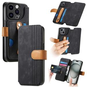 아이폰12 프로 맥스 가죽 핸드스트랩 거치대 지갑 핸드폰 케이스