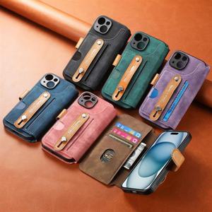 아이폰11 프로맥스 가죽 핸드스트랩 거치대 지갑 핸드폰 케이스