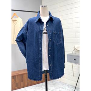 [애티쉬]루즈핏 롱 청셔츠 BBS1R672_OD