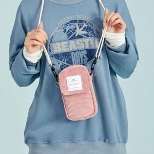 [프롬슈] 골덴 찍찍이 플랩 미니 폰 크로스백 가방