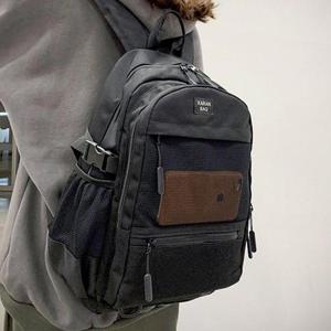 [프롬슈] 블랙망사 포인트 남녀공용 커플백팩 대학교가방