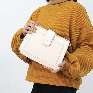 [프롬슈] 단추 앞포켓 캐주얼크로스백 여성클러치백