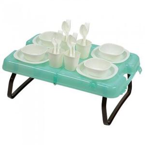 캡틴스태그 UT-0056 [피크닉 테이블 & 식기 세트]