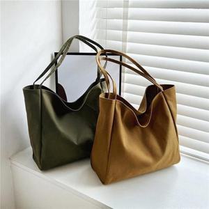 4컬러 데일리 에코백 무지 캔버스백 MSB012