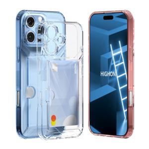 아이폰16프로 맥스 케이스 글로우커버카드수납 플러스 투명 젤리