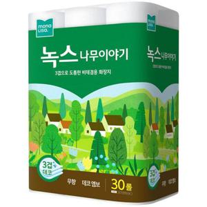 [땡큐온]모나리자 녹스 나무이야기 3겹 데코 27M 30롤 x1팩