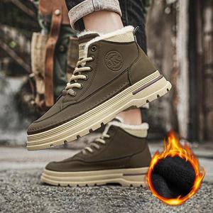 남성 3컬러 방한 겨울 털안감 키높이 슈즈 워커 ZG-TT8008