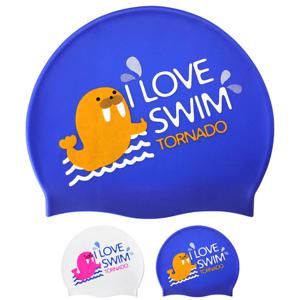 토네이도 수모 실리콘 수영모자 러브스윔