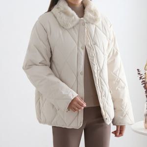 [모리스커밍홈]퍼카라 다이아 퀼팅 패딩 점퍼_M2311PD604D