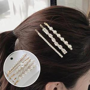 옆머리 실핀 요일별 다르게 진주장식 머리핀 5종세트