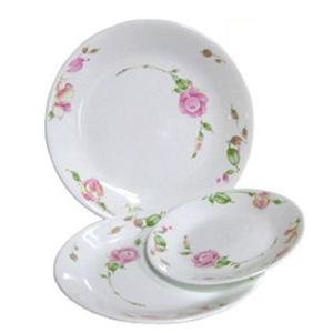 코렐 장미 원형접시(소)1개 파스타 플레이팅 내열