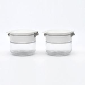 시노글라스 양념통 유리 조미료통 화이트 80ml 2p