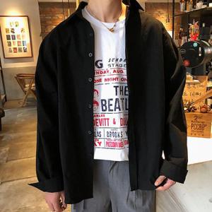 남방 캐주얼남방 남성셔츠 오버핏 와이셔츠 화이트