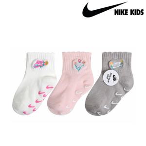 나이키키즈 걸즈 플로럴 삭스 3PK 양말 세트 12-24개월 A251SO275P