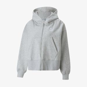 푸마 여성 클래식스 오버사이즈 플리스 풀집 후디 671745-04