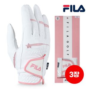 휠라코리아 FL-3301 여성 양손 합피 골프장갑 3세트