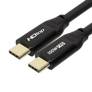 HDTOP USB3.1 C타입 GEN2 썬더볼트 100W PD 고속충전 케이블 2M HT-3C053