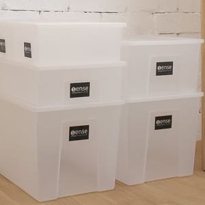 센스 정리함 다용도보관함 리빙박스 반투명 2호 수납정리함 수납박스 플라스틱정리함 옷정리함