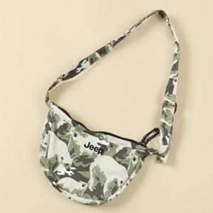 [지프키즈]곰전판 프린트 반달 모양 백  KN0GAU562