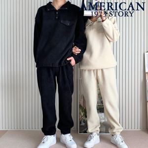 캐주얼 남녀 기모 조거 세트_SSD-41128/조거팬츠 트레이닝 커플 단체 티셔츠