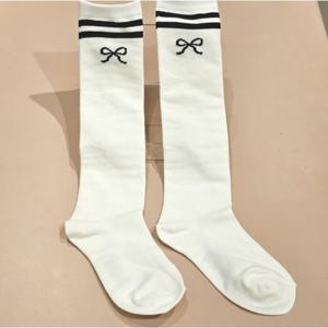 로엠걸즈리본 니하이 삭스반양말RGAY25S3P