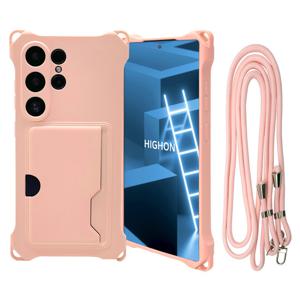 갤럭시 S25 울트라 케이스 컬러 범퍼 카드수납 플러스 넥클리스