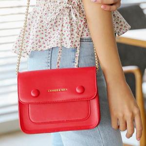 노란색 미니백 여대생 가방 체인크로스백 미니 사각백