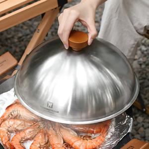 바겐슈타이거 스텐 냄비뚜껑 레스팅커버 그리들 후라이팬뚜껑 (실버) 24cm