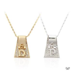 럭셔리 디럭스 고급 큐빅 이니셜 패션 볼드 목걸이