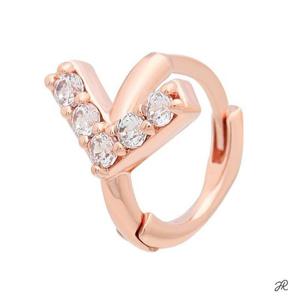 다운힐 14K 금침 로즈골드 유니크 귀찌 링피어싱 귀걸이