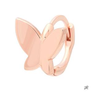 셀린 14K 금침 로즈골드 나비 귀찌 링피어싱 귀걸이