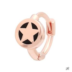 블랙스타 14K 금침 로즈골드 별 귀찌 링피어싱 귀걸이