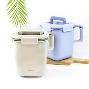 락앤락 투핸들 음식물쓰레기통 3L 베이지/바이올렛