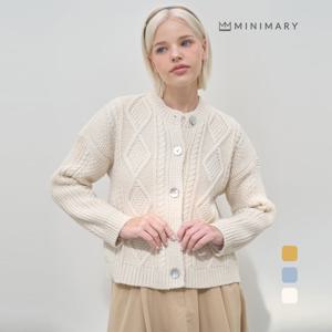 [미니마리][미니마리] 빅자개단추가디건 (MMA1CD02)