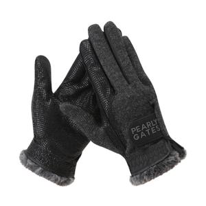 [파리게이츠] (511C4GV811)[23 WINTER] 남성 니트 퍼 배색 양손 장갑