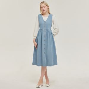 [포커스]V넥뷔스티에데님원피스 PBVFF5S1OP3011