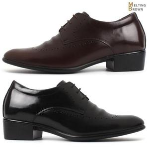 [멜팅브라운] 남성 구두 남자 키높이 구두 신사화 D41
