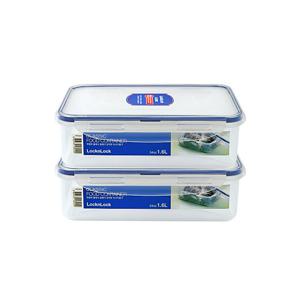 락앤락 클래식 직사각 밀폐용기 1.6L x 2개 / HPL824