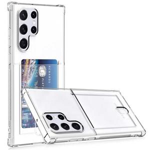 갤럭시S25 플러스 울트라 카드수납 포켓 범퍼 투명 젤리 케이스