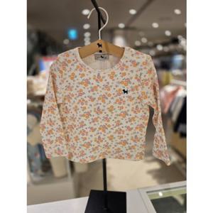 [블루독베이비] 25 SS(크림)올오버 크루넥 티셔츠   등원 백일 돌 선물 봄 신상 유아 (4511433002) ch 25년