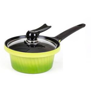 키친아트 냄비 통주물 세라믹 라면 편수 냄비 Y 18cm