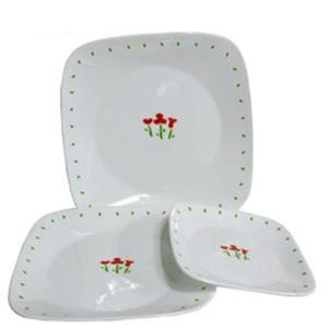 코렐 리틀블루 사각접시(소)개인 앞 플레이팅 반찬